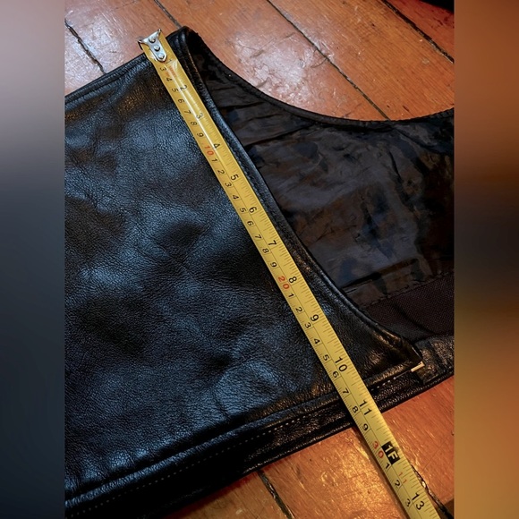 Leather Motorcycle Chaps (L) - Picture 6 of 11